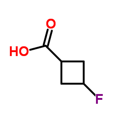 3-Fluorocyclobutanecarboxylic acid structure
