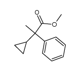 methyl 2-cyclopropyl-2-phenylpropionate结构式