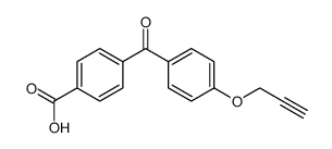4-(4-(丙炔醇)苯甲酰苯甲酸结构式