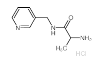 2-Amino-N-(3-pyridinylmethyl)propanamide hydrochloride结构式