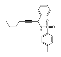 4-methyl-N-(1-phenylhept-2-ynyl)benzenesulfonamide结构式