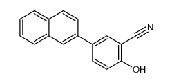 2-hydroxy-5-naphthalen-2-ylbenzonitrile Structure