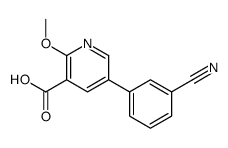 5-(3-cyanophenyl)-2-methoxypyridine-3-carboxylic acid Structure