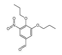 3-nitro-4,5-dipropoxybenzaldehyde结构式