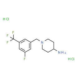 1-[3-Fluoro-5-(trifluoromethyl)benzyl]piperidin-4-amine dihydrochloride Structure