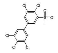 1,2-dichloro-3-methylsulfonyl-5-(3,4,5-trichlorophenyl)benzene结构式