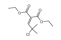 diethyl 2-(2-chloro-2-methylpropylidene)malonate Structure