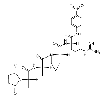 Suc-Ala-Ala-Pro-Arg-pNA acetate salt structure