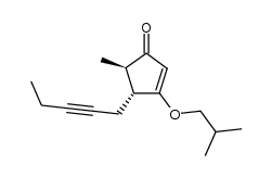 3-isobutoxy-5-methyl-4-(2-pentynyl)-2-cyclopentenone Structure