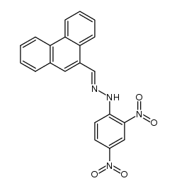 Phenanthrene-9-carboxaldehyde 2,4-dinitrophenylhydrazone结构式