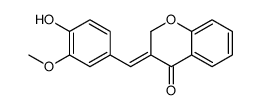 (3E)-3-[(4-hydroxy-3-methoxyphenyl)methylidene]chromen-4-one Structure