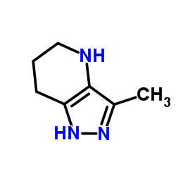 3-Methyl-4,5,6,7-tetrahydro-1H-pyrazolo[4,3-b]pyridine结构式