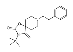 3-tert-butyl-4-methylidene-8-(2-phenylethyl)-1-oxa-3,8-diazaspiro[4.5]decan-2-one Structure