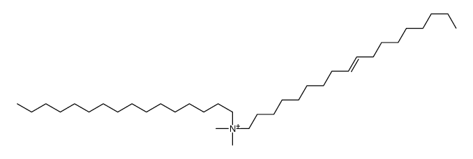 N-hexadecyl-N-(9-octadecenyl)-N,N-dimethylammonium结构式