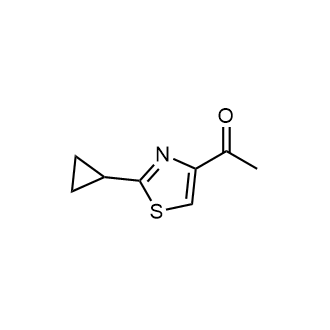 1-(2-Cyclopropylthiazol-4-yl)ethan-1-one Structure