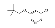 3-Chloro-5-(2,2-dimethylpropoxy)pyridazine结构式