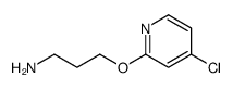3-(4-chloropyridin-2-yl)oxypropan-1-amine Structure