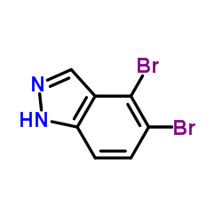 4,5-Dibromo-1H-indazole Structure