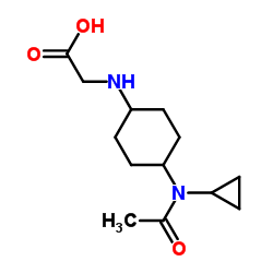 N-{4-[Acetyl(cyclopropyl)amino]cyclohexyl}glycine结构式