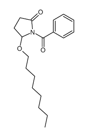 2-Pyrrolidinone, 1-benzoyl-5-(octyloxy)-, (+-)- structure