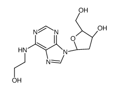 N6-(2-Hydroxyethyl)-2'-deoxyadenosine结构式