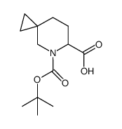 5-(tert-butoxycarbonyl)-5-azaspiro[2.5]octane-6-carboxylic acid structure