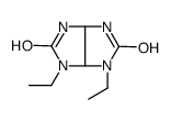 3,4-diethyl-1,3a,6,6a-tetrahydroimidazo[4,5-d]imidazole-2,5-dione结构式