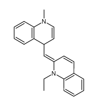 1-ethyl-1'-methyl-1,2,1',4'-tetrahydro-4',2-methanylylidene-bis-quinoline结构式