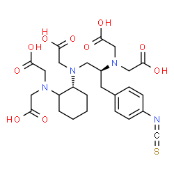 N-(2-amino-3-(4-isothiocyanatophenyl)propyl)cyclohexane-1,2-diamine-N,N',N',N'',N''-pentaacetic acid picture