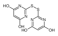 4-hydroxy-2-[(4-hydroxy-6-oxo-1H-pyrimidin-2-yl)disulfanyl]-1H-pyrimidin-6-one Structure