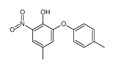 4-methyl-2-(4-methylphenoxy)-6-nitrophenol结构式