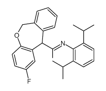 N-[2,6-di(propan-2-yl)phenyl]-2-fluoro-6,11-dihydrobenzo[c][1]benzoxepine-11-carboxamide结构式