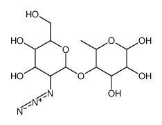 2-azido-2-deoxymannopyranosyl-(1,4)-rhamnopyranose Structure