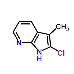 2-氯-3-甲基吡咯并[2,3-b]吡啶结构式