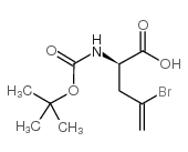 BOC-D-2-氨基-4-溴戊烯酸结构式