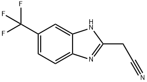 2-(氰基甲基)-6-三氟甲基苯并咪唑结构式