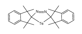 bis-1,1,3,3-tetramethylindan-2-spiro-2',5'-Δ3-1',3',4'-telluradiazoline结构式