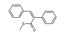 2,3-Diphenyl-thioprop-2-ensaeure-S-methylester Structure