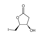 (4R,5R)-4,5-dihydro-4-hydroxy-5-iodomethyl-2(3H)-furanone Structure