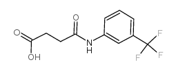 4-羰基-4-([3-(三氟甲基)苯基]氨基)丁酸结构式