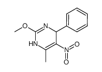 1,4-dihydro-6-methyl-2-methoxy-5-nitro-4-phenylpyrimidine结构式