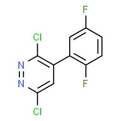 3,6-二氯-4-(2,5-二氟苯基)哒嗪结构式