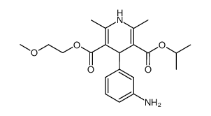 Isopropyl 4-(3-Aminophenyl)-1,4-dihydro-5-(2-methoxyethoxycarbonyl)-2,6-dimethylpyridine-3-carboxylate picture