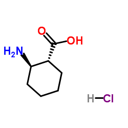 (1R,2R)-2-Aminocyclohexanecarboxylic acid hydrochloride Structure