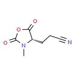 4-Oxazolidinepropanenitrile,3-methyl-2,5-dioxo-,(S)-(9CI) picture