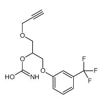 [1-prop-2-ynoxy-3-[3-(trifluoromethyl)phenoxy]propan-2-yl] carbamate Structure