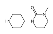 4-(3-methyl-2-oxoperhydropyrimidin-1-yl)piperidine结构式