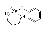 1,3,2-Diazaphosphorinane, 2-oxide, 2-phenoxy- Structure