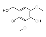 3-chloro-4-(hydroxymethyl)-2,6-dimethoxyphenol Structure