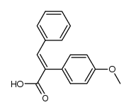 (E)-2-(4-methoxyphenyl)-3-phenylacrylic acid结构式
